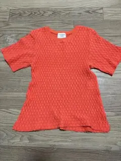 Tシャツ オレンジ 透かし編み　チャオパニックティピーのサムネイル