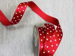 赤い水玉模様リボン TOKYO RIBBON