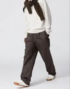 タックストレートデニム パンツ サイズ73