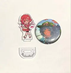 東方project 雷鼓　河城にとり　缶バッジ　アクリルスタンド