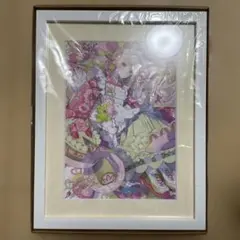 F6号】水森亜土/手描き作品/表裏サイン有/裏描き有り/油彩/絵画/高級