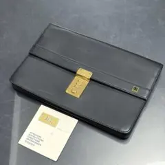 dunhill/ダンヒル/クラッチバッグ/セカンドバッグ/ブラック/レザー