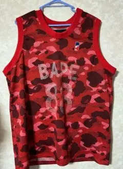 A BATHING APE カモ柄 バスケットボールシャツ 93 パープル - メルカリ