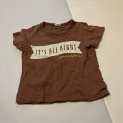 32 ベビー用半袖Tシャツ ブラウン IT'S ALL RIGHTのサムネイル