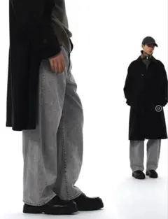 【新品】GUジーユー バレルレッグジーンズ(丈標準69.5～73.5cm)