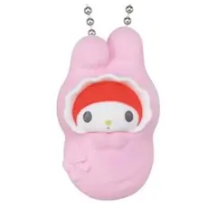 サンリオキャラクターズ おくるみベイビーマスコット3 マイメロディ ガチャガチャ