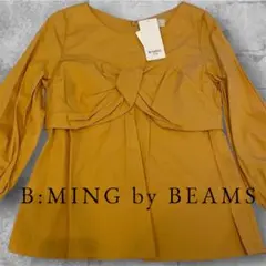 美品❤️B:MING by BEAMS シャツ　綿　イエロー 長袖ブラウスM