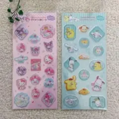 サンリオ すりガラス風シール 2種セット