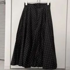 ユニクロ　ドット柄 フレアスカート Mサイズ