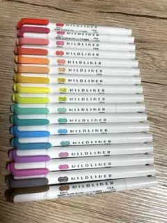 MILDLINER 蛍光ペン 17色セット