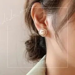 イヤリング 小ぶり パール ガラスストーン セレクト インポート