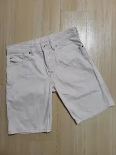 真っ白‼️DIESEL ディーゼル ホワイト ハーフ デニム パンツ W29