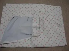 ドット柄ドレープカーテン（ピンク・ベージュ）