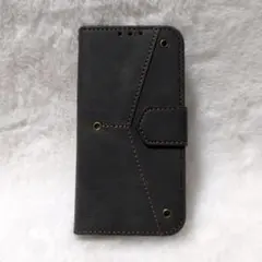 新品 iPhone 12 mini 手帳型スマホケース ストラップ付きブラック