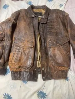 ヴィンテージ【L】A-2 FR-1 FLIGHT LEATHER JACKET