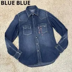 【極美品】BLUE BLUE ブルーブルー ウエスタンシャツ B'z 稲葉浩志