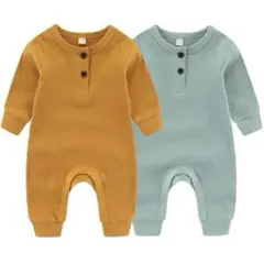ロンパース2枚セット 100cm 部屋着　パジャマ　新生児　赤ちゃん　長袖