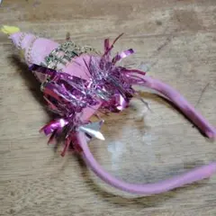 クリスマスツリー風カチューシャ