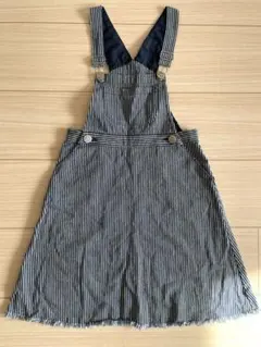 110㎝　ジャンバースカート　ストライプ