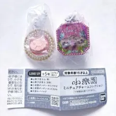 小楽園　ミニチュアチャームコレクション　2点セット