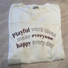 earth music & ecologyアイボリー長袖Tシャツ　FREEサイズ