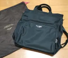 【kate spade】2WAY（手提げ・リュック）／ブラック