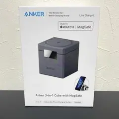 【新品未使用】Anker 3-in-1 Cube with MagSafe充電器