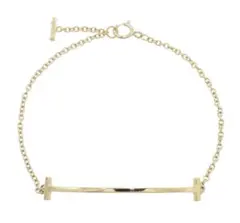 R2797 ティファニー K18YG Tスマイル ブレスレット