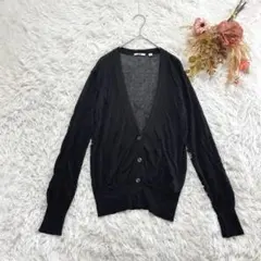 ユニクロ UNIQLO ライトVネックカーディガン XL 大きいサイズ 日焼対策