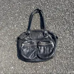 archive city leather hand bag grunge