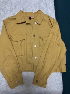 マスタード クロップドジャケット
