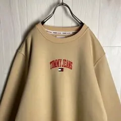 トミージーンズ センター 刺繍ロゴ オーバーサイズ スウェット トレーナー