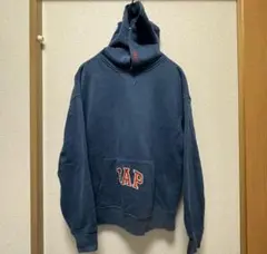 GAP ギャップ パーカー 刺繍ロゴ ブルー 青 フード付きパーカー