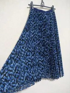 お値下げ！送料込み！UNIQLO C 青系プリーツロングスカート