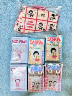 ちびまる子ちゃん お弁当バッグ/りぼん 3coins ポケットティッシュ6個のサムネイル