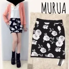 MURUA♡花柄ニットタイトスカート
