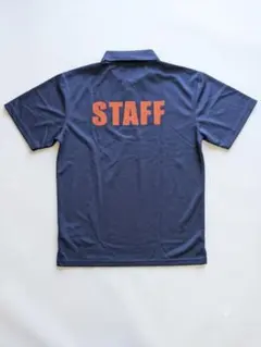 STAFFプリント入Lサイズ吸汗速乾ポロシャツのサムネイル
