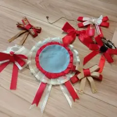 痛ロゼット ロゼット 痛バ 推し活 レッド ブラック ゴールド トレカ