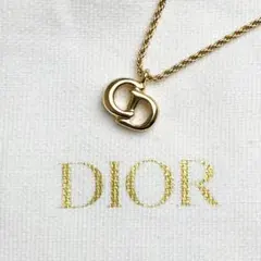 美品✨ クリスチャン　ディオール　ネックレス　CD　ブランドロゴ　ゴールド