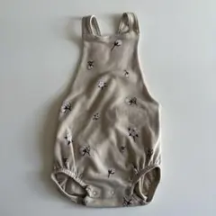 organic zoo コットン柄 サロペット 6-12m