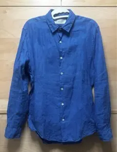 417 EDDIFICEブルー長袖シャツ