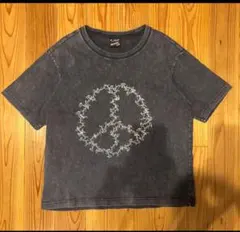 BELVET ピースマーク ウォッシュ加工 Tシャツ - メルカリ