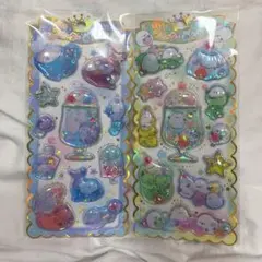 【正規品】シマエナガ ウォーターシール キラキラ ペンギン アザラシ