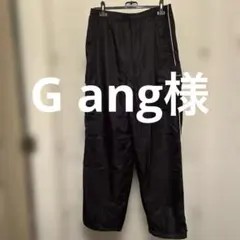 メンズ　LL 裏起毛　ナイロンパンツ　黒いカーゴパンツ ウエストゴム付き