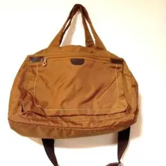 【ジャンク品】ショルダーバッグ ブラウン A4 PC 旅行 ナイロンRIMINI