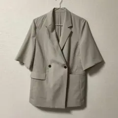 UNFILO　ハーフスリーブジャケット　ベージュのサムネイル