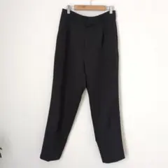 GU ジーユー　ストレッチテーパードパンツ　XL ブラック