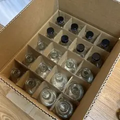 【最終値下げ】ハーバリウム 空き瓶 透明ガラス 20本