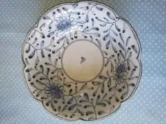 三峰陶苑　中鉢　深皿　花形　４枚セット　昭和レトロ