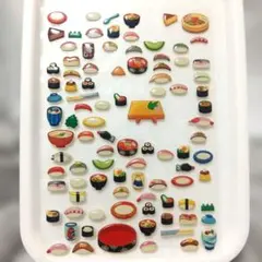 お寿司やさんシール ぷくぷく 寿司 デザイン シール 立体 食べ物 ぷっくり